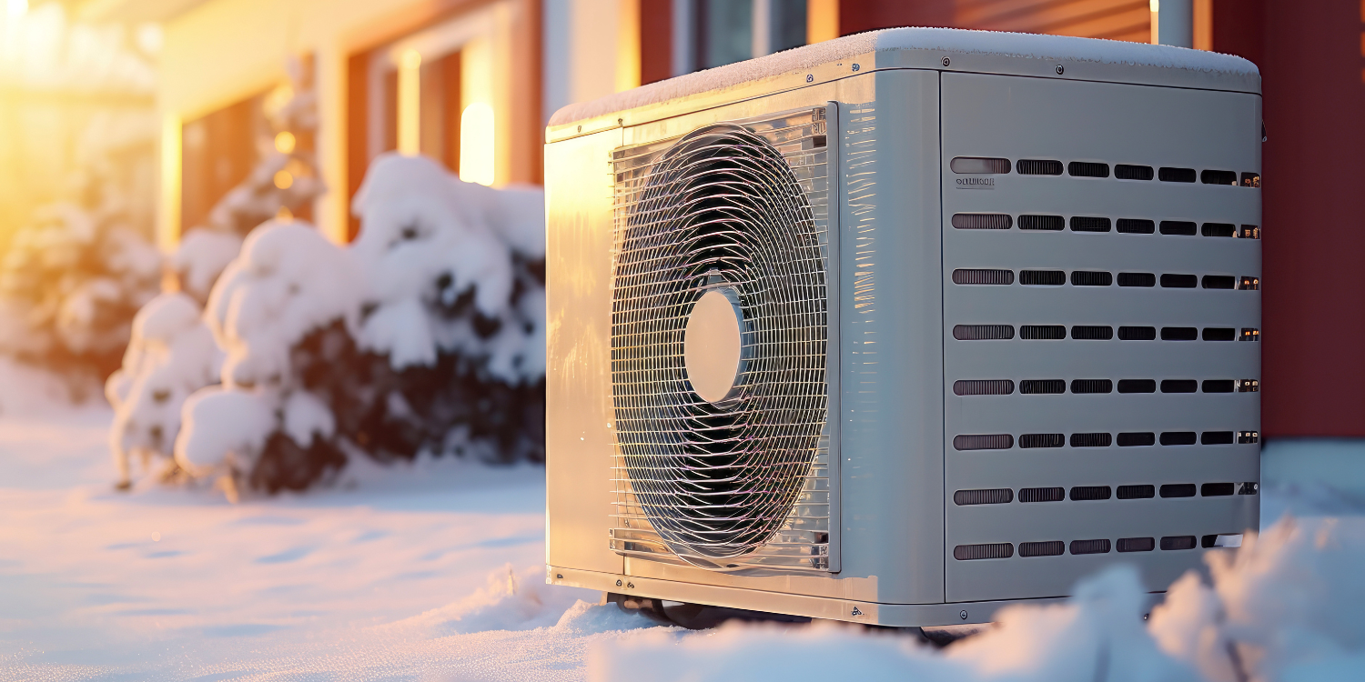 Heat Pump in Snow - Winter HVAC Prep: How to Get Your System Ready for Winter 