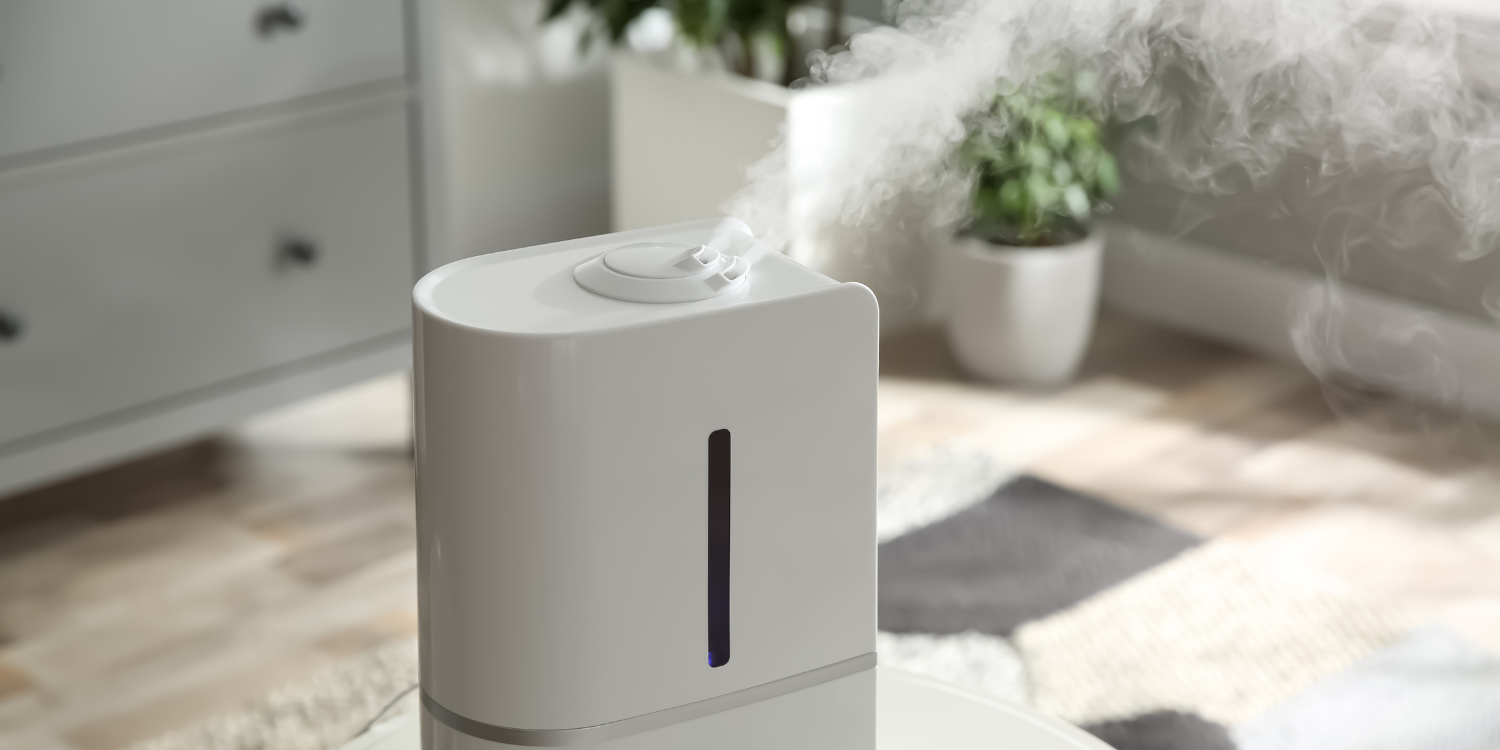 Portable Humidifier in use - Furnace Humidifiers and Better Indoor Air: Your Questions Answered
